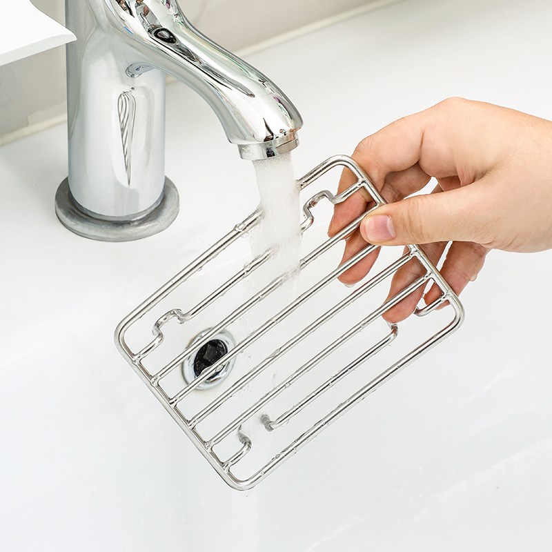 卫生间香皂盒g子 浴室304不锈钢洗衣皂置物架家用沥水台上盆肥皂