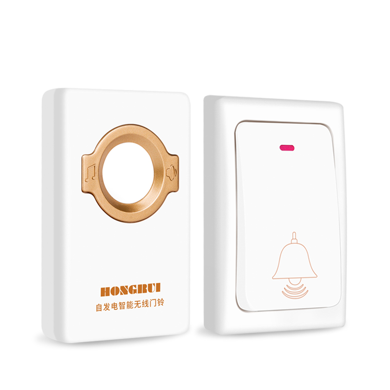 虹锐自发电门铃无线家用不用电池超E远距离一拖二拖一智能遥控门