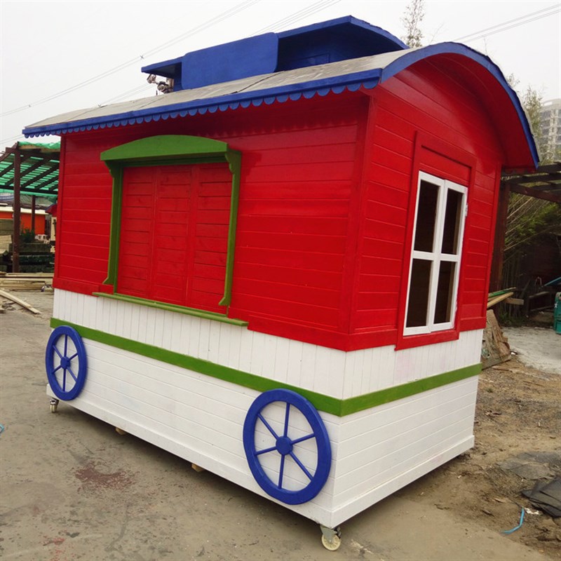 户外防腐木屋定制景区售卖亭移动小木屋售货N亭庭院组装木房子岗