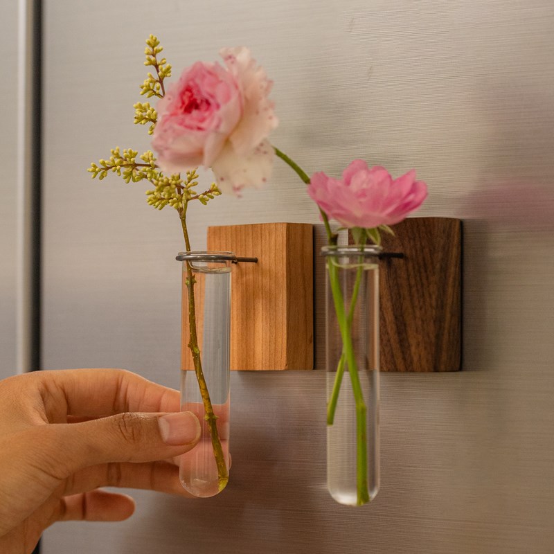 创意壁挂试管花瓶水培玻璃器皿花器个性创意墙面装U饰挂墙上小花