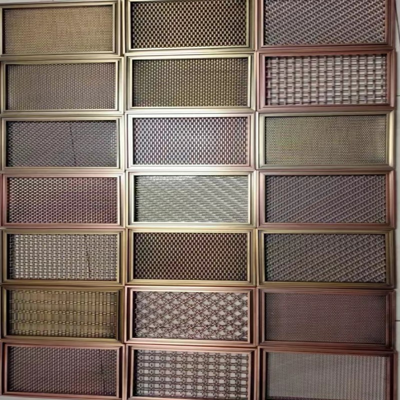 金属装饰网帘厂螺旋编织不锈钢网屏风隔断水幕墙背景铝垂幕帘吊顶