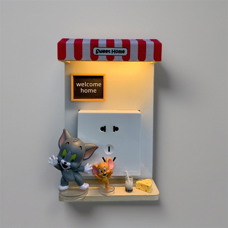 86开关贴墙贴保护套插座装饰面板家用防触电罩按钮遮挡遮丑防脏