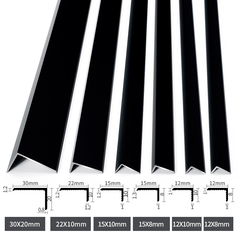 铝合金木地板L型收边条7字收口条压条金属L直角装饰线条压边条瓷