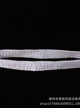 白色扁平环形起重吊装带吊车吊带圆形F环形吊装带丙纶宽吊带3吨5T