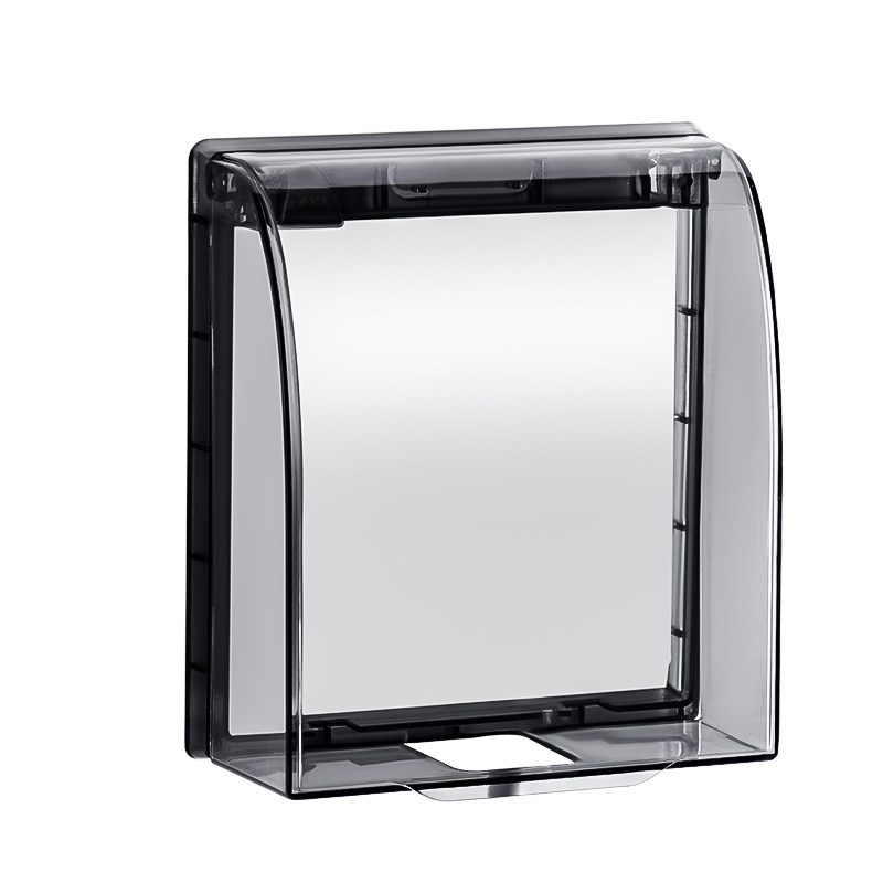 保护盖面板遮挡化妆室浴室电源86型F插头遮挡明装防水罩插座开关