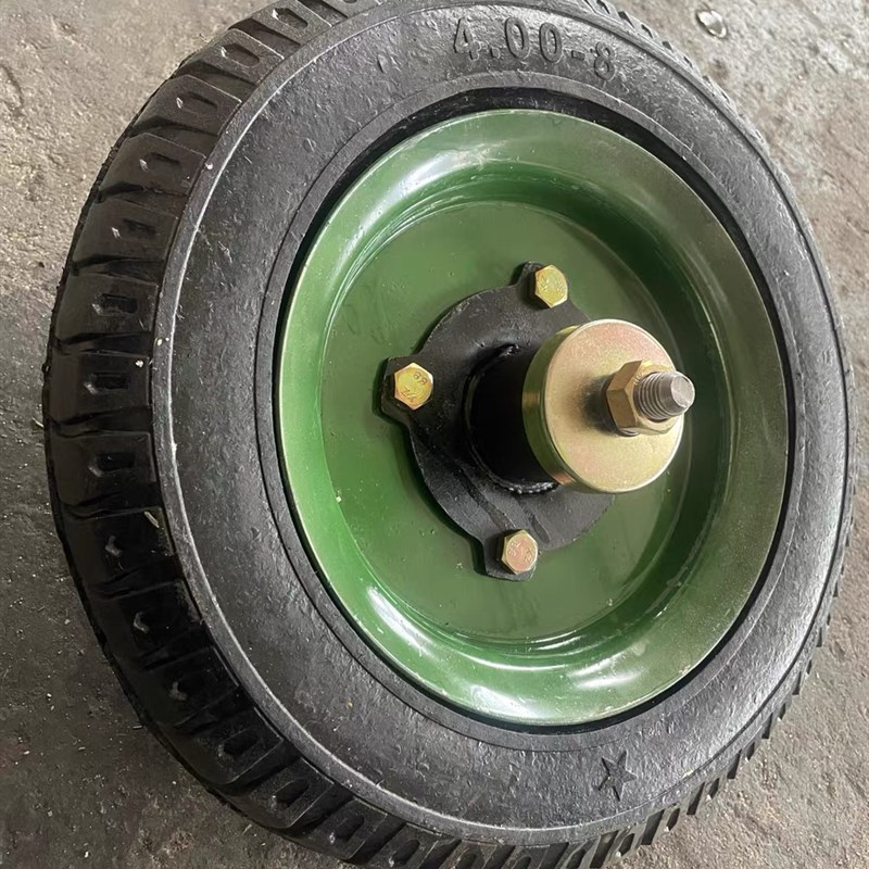 手扶拖拉机旋耕机400s83008实心尾轮尾轮总成及轮胎