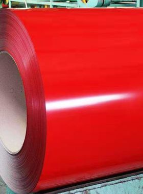 红色加厚彩钢瓦铁皮板平板彩钢板雨棚板广告牌板镀锌板铁皮瓦屋顶