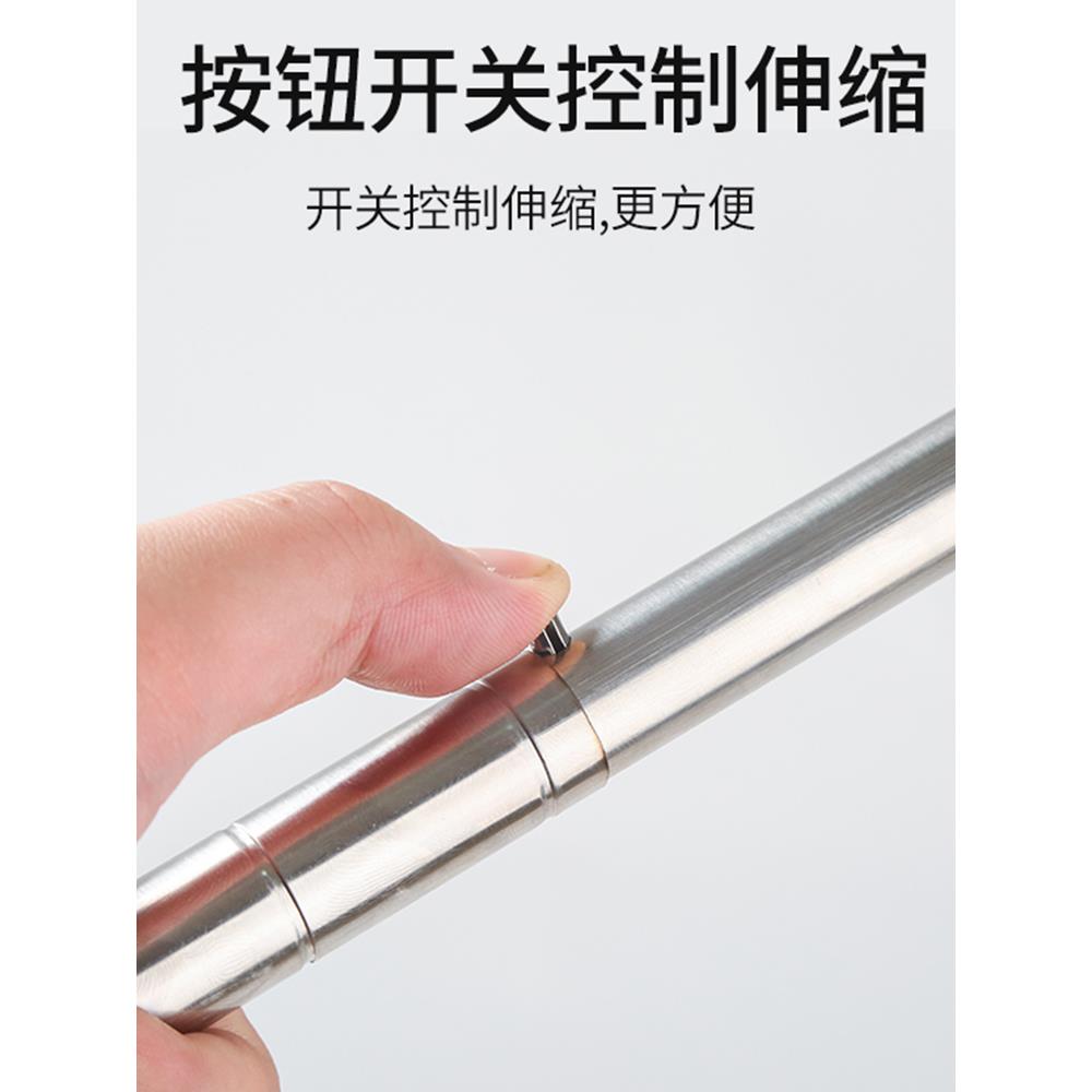 易于天花板伸缩可折叠室内站立式单杆不锈钢晾衣架旅行家用便携式