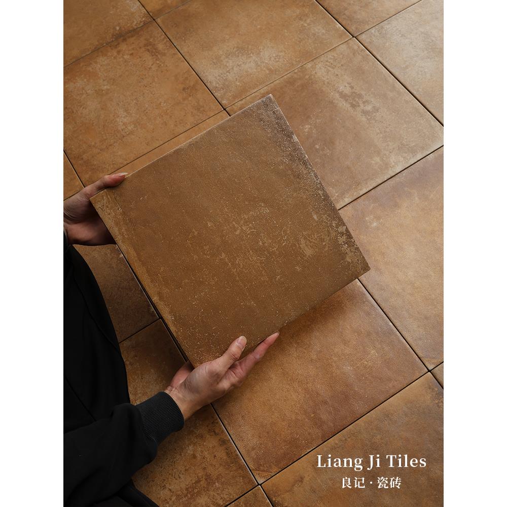 中古风覆古斑驳做旧橘红色彷古砖民宿咖啡厅别墅庭院餐厅工装地砖