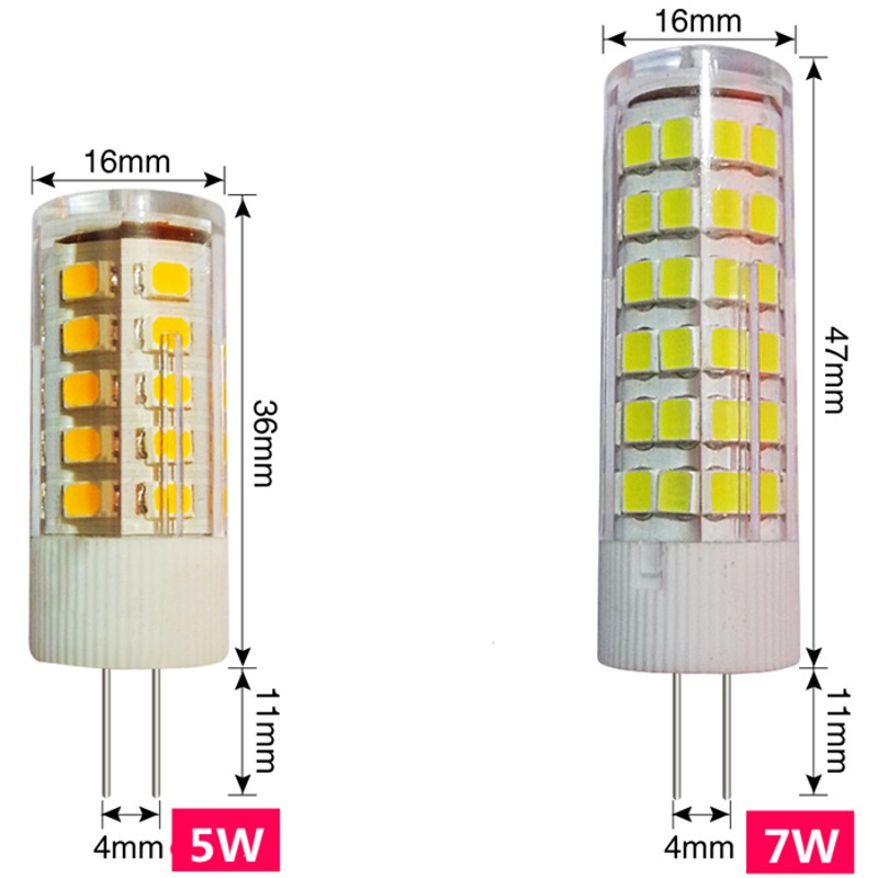 g4灯珠led插脚水晶灯220v超亮光源无需变压器S镜前灯节能小灯泡