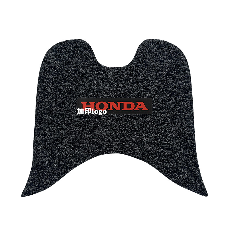 适用 五羊本田鬼马/蜂鸣100国四电喷摩托车丝圈脚踏垫WH10X0T-2/5