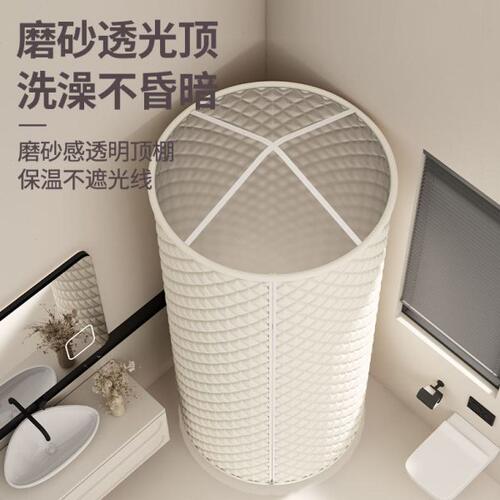 浴室浴帘防水布卫生间洗澡帐浴罩浴帐冬天家用保温罩保暖浴照加厚