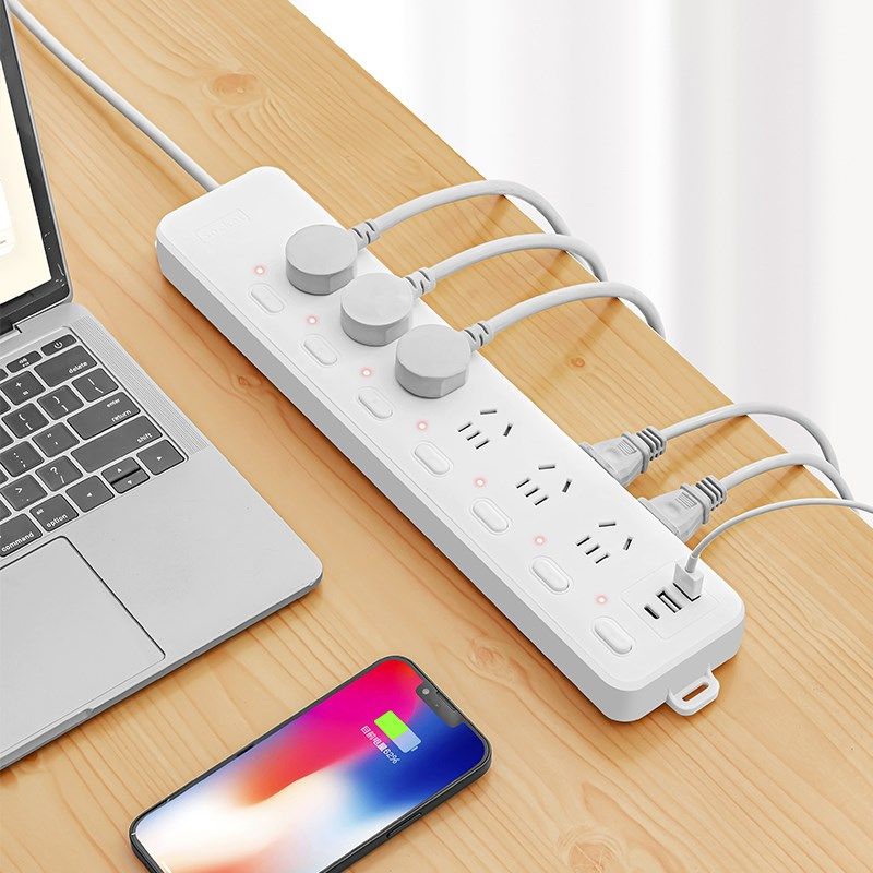 插座多开关无线插座USB接线板排插线板超功率过载保护带线家用