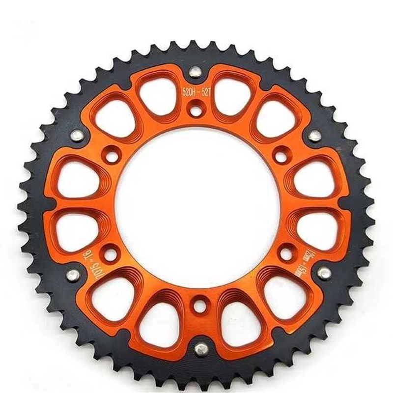 CRF25c0450亚翔正林北海MX6T4T6越野后牙盘链盘钢包铝52齿钢牙