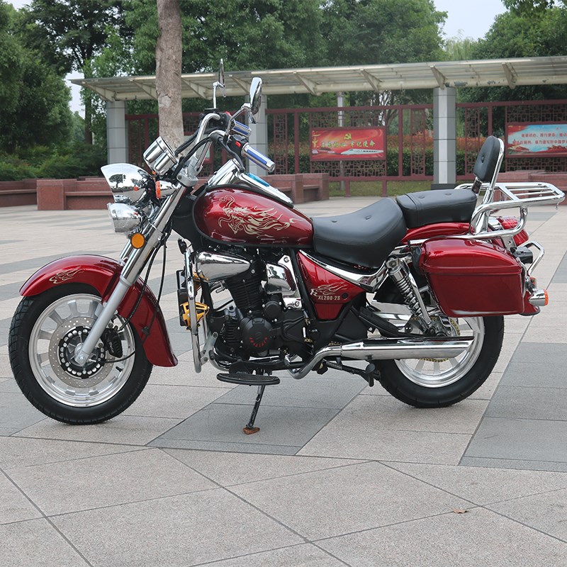 大道滑翔新款风暴太子  摩托车街车燃L油长途越野摩托重机车
