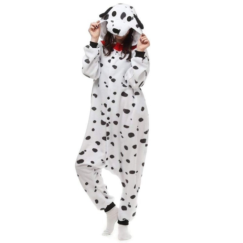 COS动漫斑点狗卡通连体睡衣男女万圣节公司派对舞台演出服小黄鸭