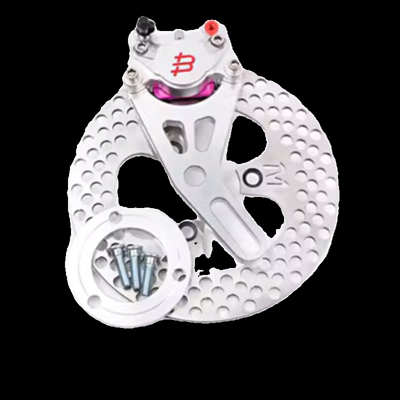 B标小螃蟹卡钳电摩改装后碟刹车小牛N1s U+B九号N/E 非国产布雷博