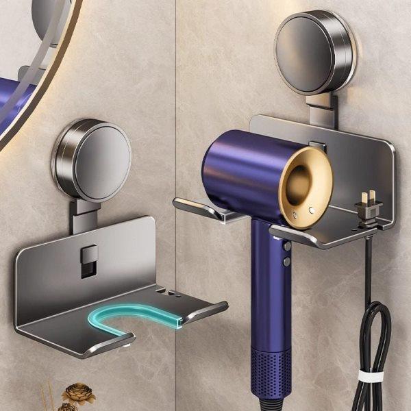 吸盘式吹风机置物架免打孔卫生间电吹风挂架壁挂风筒支架浴室收纳,家庭/个人清洁工具,吹风机置物架,淘宝优惠券,粉丝福利购,淘宝优惠卷