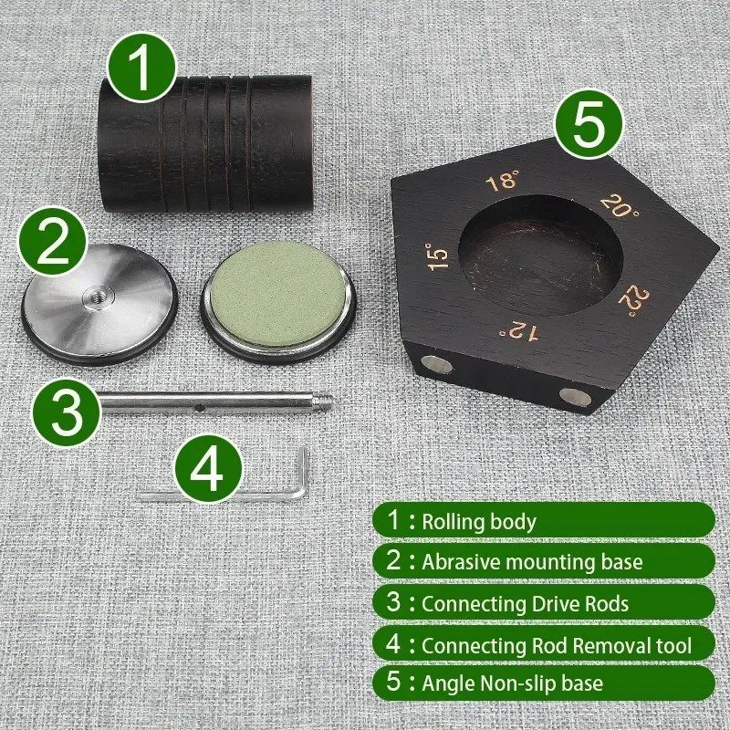 新款五边形滚筒快速磨刀器磁石款快速磨刀滚轮磨刀神器双面磨刀石