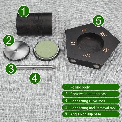 新款五边形滚筒快速磨刀器磁石款快速磨刀滚轮磨刀神器双面磨刀石