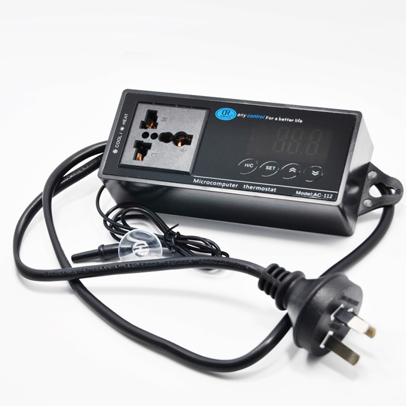 高精度智能插排式温控器开关RC-112R电子数显冰箱爬宠加热垫温室