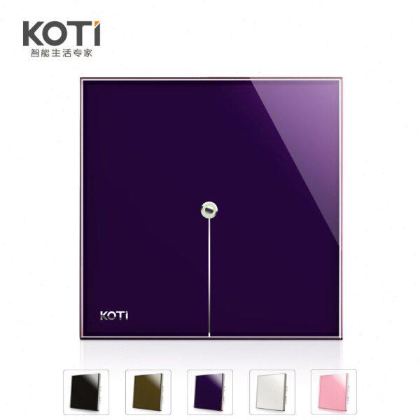 KOTI智能开关 触摸开关 无线遥控开关插座 220v 双路钢化玻璃面板