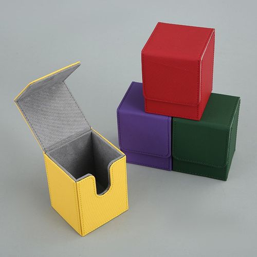 游戏王卡片盒宝可梦卡盒通用竖插可携式盒子100+收纳盒多功能卡牌