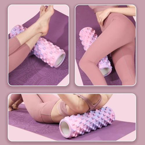 泡沫轴肌肉放松专业滚轴狼牙棒滚腿瘦腿滚轮瑜伽器材滚筒硬筋膜棒