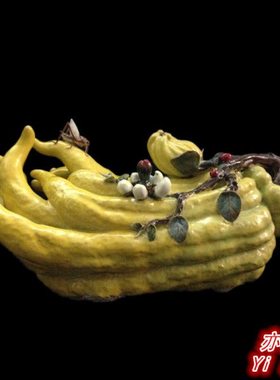 石湾公仔陶瓷佛手创意家居客厅博古架电视柜饰品摆件乔迁工艺礼品