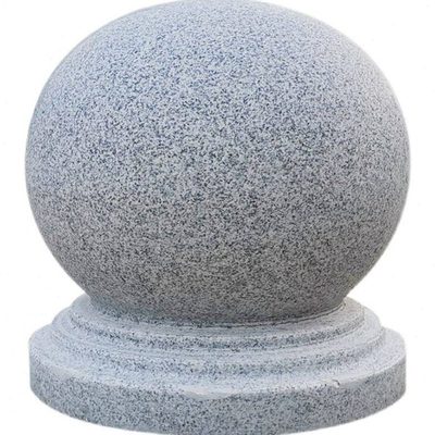 花岗岩石墩子挡车石广场挡车石球圆球路障学校防撞大门柱头石头墩