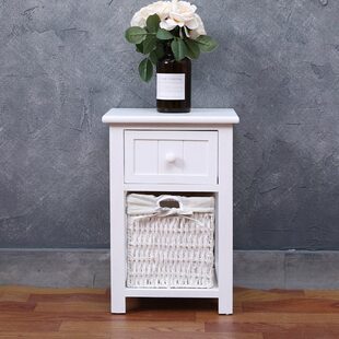 田园迷你窄柜白色床头柜28cm长宽30cm高45cm实木柜子卧室整装简易