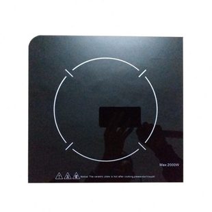 正方形 电磁炉黑晶面板285 ；28.5 一个圆角 300MM