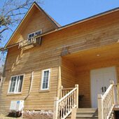 户外防腐木墙板阳台墙板斜挂板室外防水板 樟子松别墅木屋外墙板