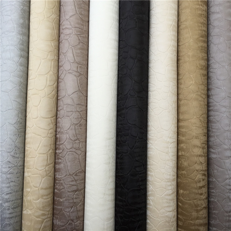 PU皮革面料家俱背景皮料移门仿皮软硬包K装饰革人造皮料石头纹包
