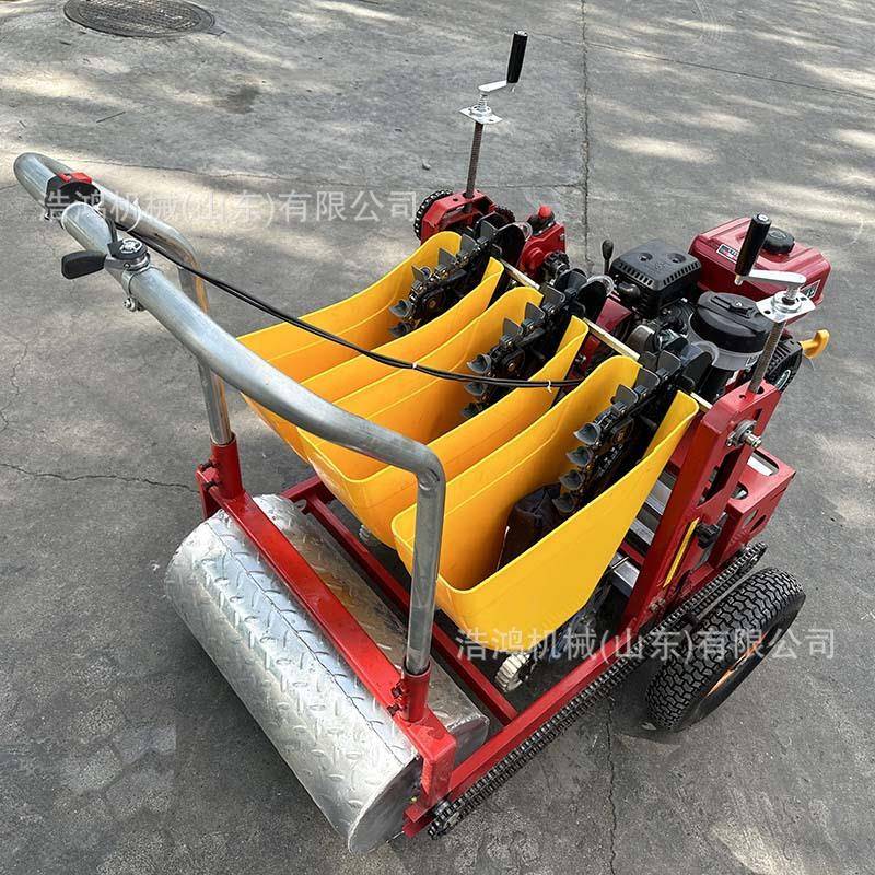 手推式种蒜器带穴播种大蒜机电动汽油柴油播种机精播机大蒜播种机