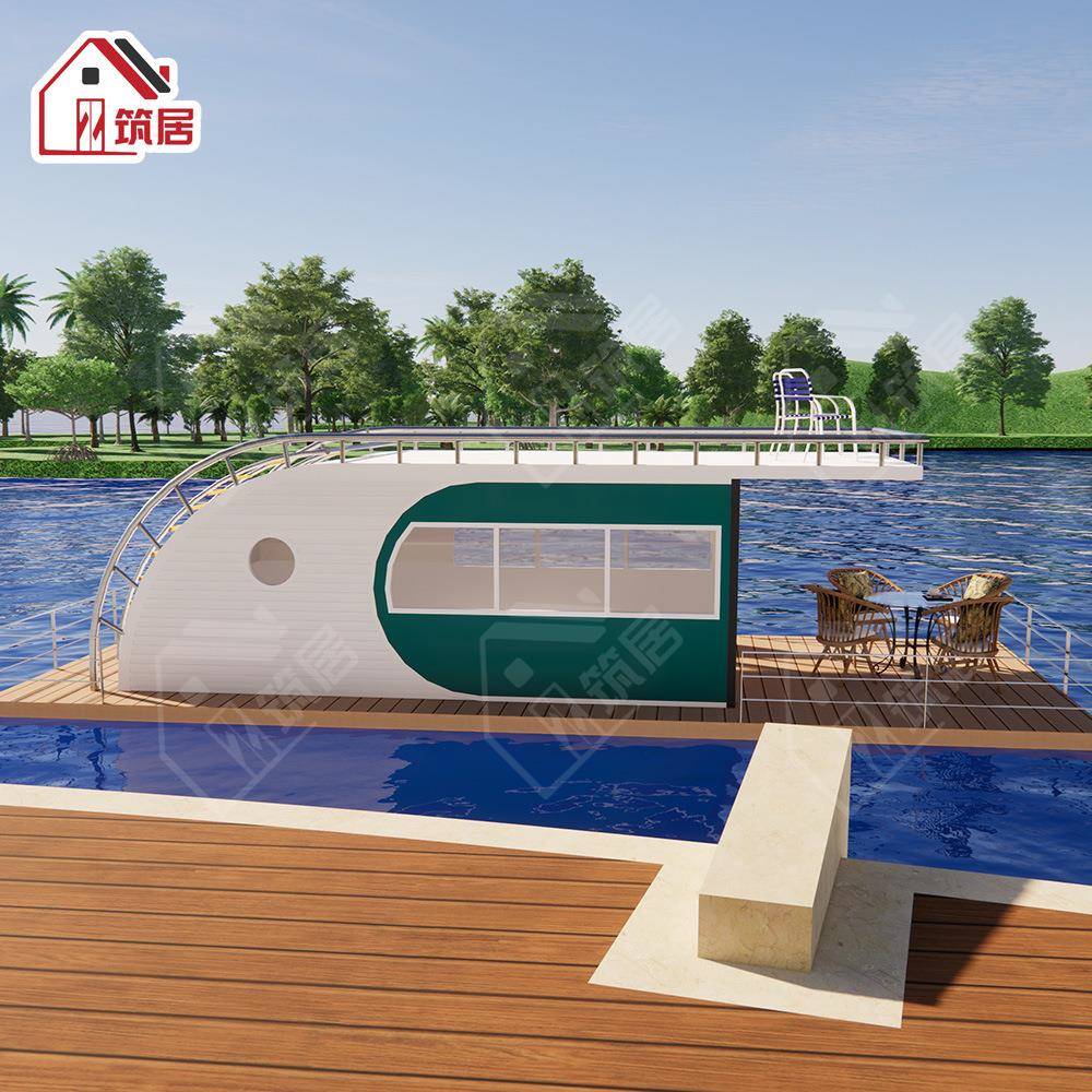 漂浮木屋度假村海上船屋集装箱景区苹果舱移动房民宿休闲餐厅