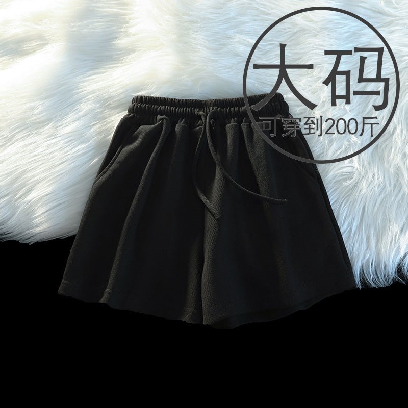 逛街粉色显白休闲运动短裤女夏季宽松家居睡裤大码三分2025年