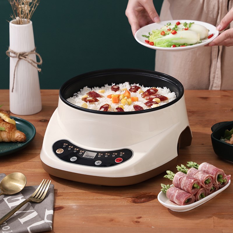 快煮锅多功能家用蒸煮一体电炒锅学生宿舍J煮面 面小电锅电火锅不