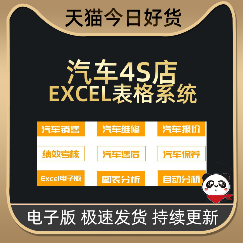 125套汽车4S店用excel表格租赁报价单分析图表登记日常车辆销售维