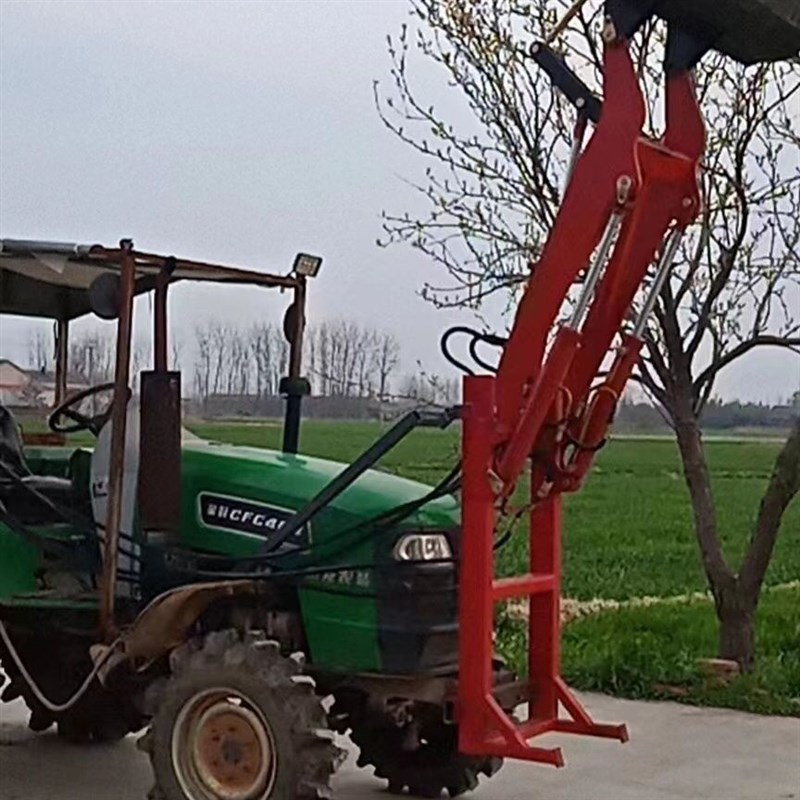 拖拉机改装铲车四轮p改铲车农用铲斗抓草养殖铲车铲粪产粮铲车