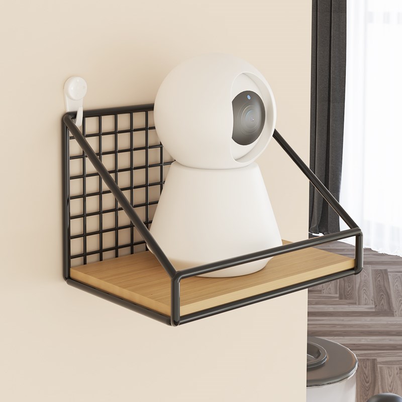 摄像头家用室外墙上室内置物架支架免打孔监控机架路由器收纳架子