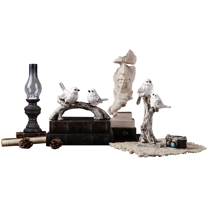 复古小摆件留声机创意家居客厅欧式服装咖啡店店铺轻奢酒柜装饰品