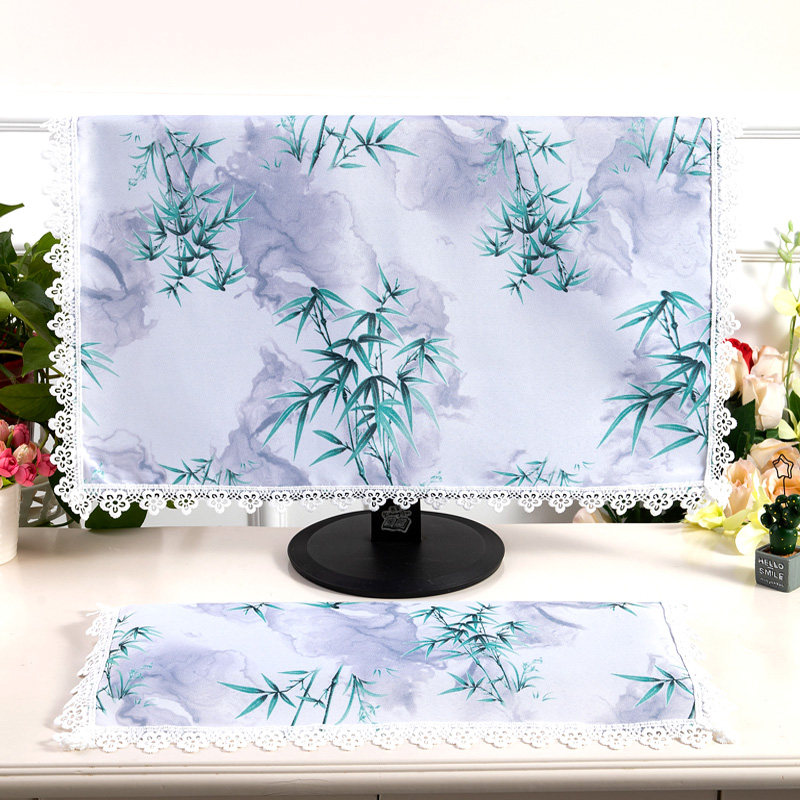 显示器盖布监控屏幕防尘罩保护套电脑24寸27寸显示器电脑防尘罩子