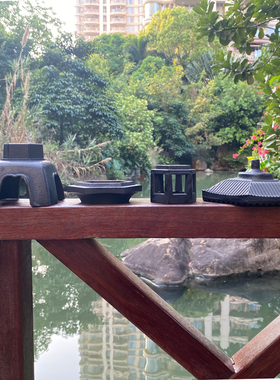 铸铁宫灯 复古铁艺灯 客厅摆设摆件 灯炉炭炉茶具 仿古建筑长安灯