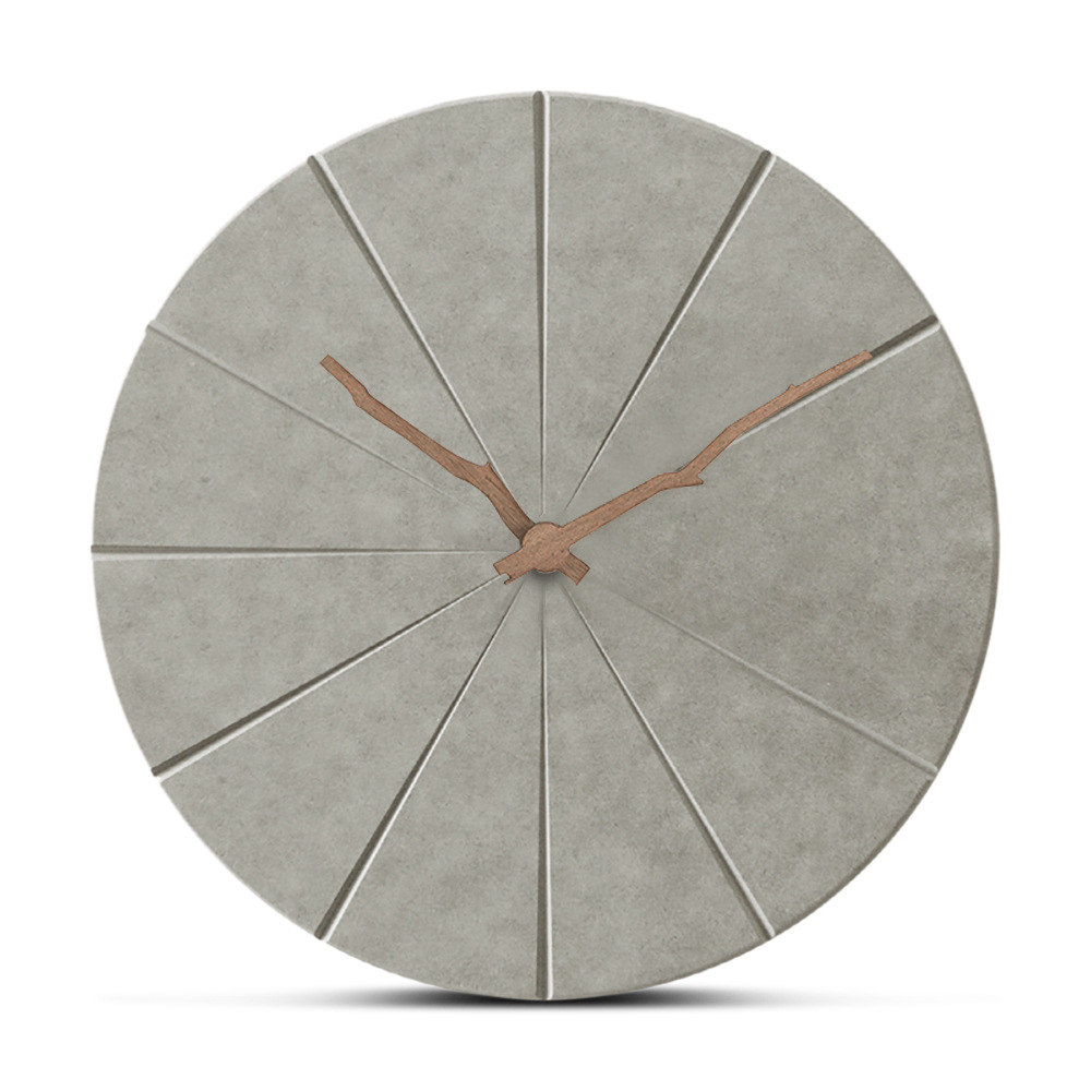 欧式创意木挂钟简约客厅钟表床头静音装饰 木质时钟 客厅圆圈时尚