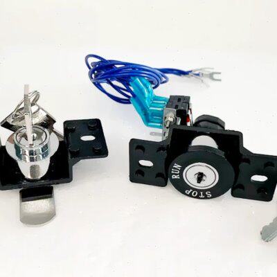 杂物梯货梯JS-3钩子锁电源锁基站锁外呼电源锁安装孔15mm 28mm