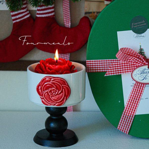 《粉红山茶》茉莉圣诞礼盒香薰蜡烛礼物节日香氛红色送新人实用,家居饰品,香薰礼盒,淘宝优惠券,粉丝福利购,淘宝优惠卷