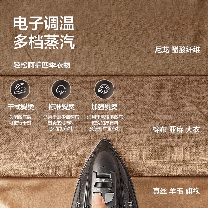 松下电熨斗L93Rm家用手持蒸汽熨斗无线熨烫机大功率挂烫机1005