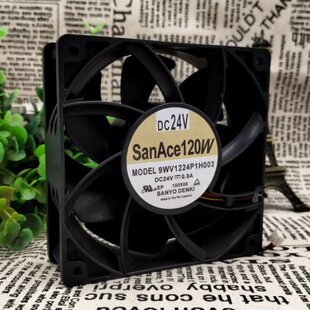 SANYO/三洋 12CM 12038 24V 0.8A 四线PWM散热风扇 9WV1224P1H003