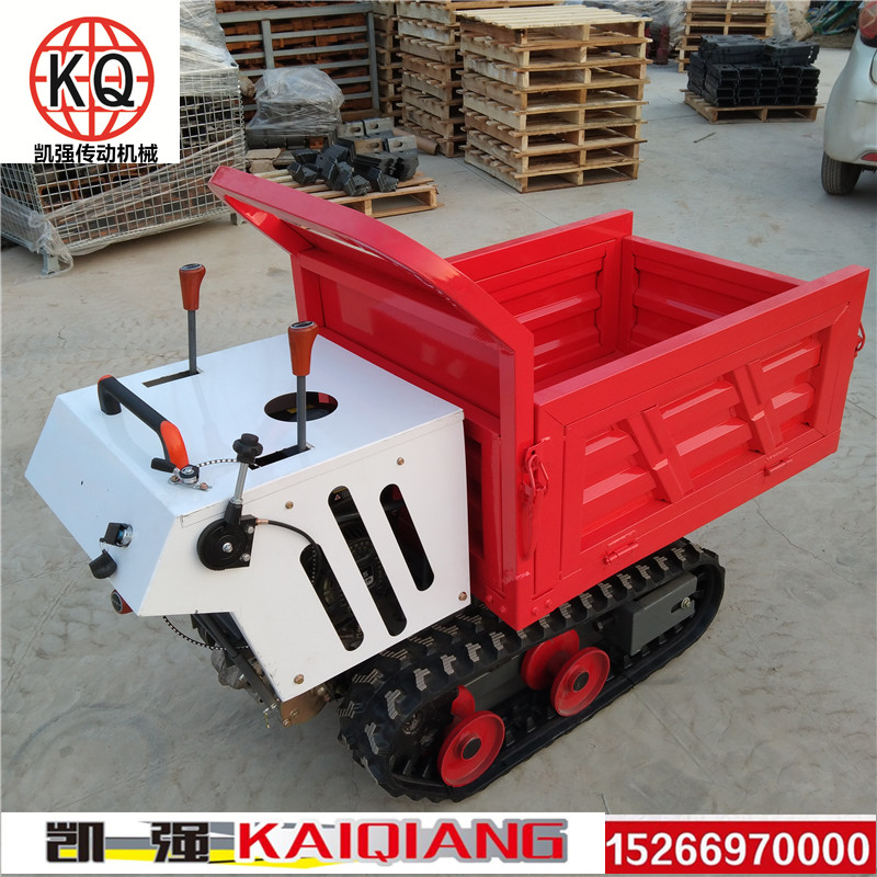 手推式汽油履带车搬运车大棚果园山地运L料车农用小型柴油爬山虎